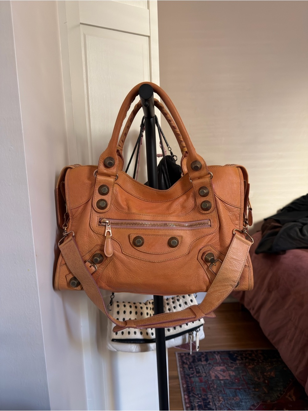 Orange balenciaga city giant